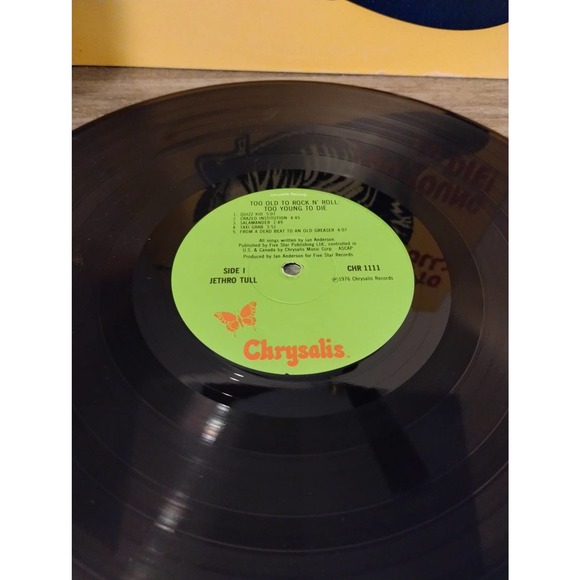JETHRO TULL Too Old To Rock n Roll CHR111 1976 Viny Chrysalis Lp - Picture 3 of 6